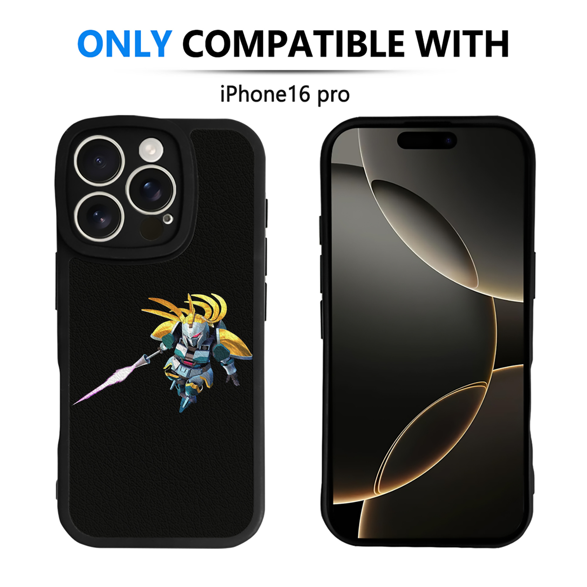（画像用） 機動戦士ガンダム Mobile Suit Gundam 【iPhone 16シリーズ対応】シリコンスマホケース（レザー調） 材質：シリコン